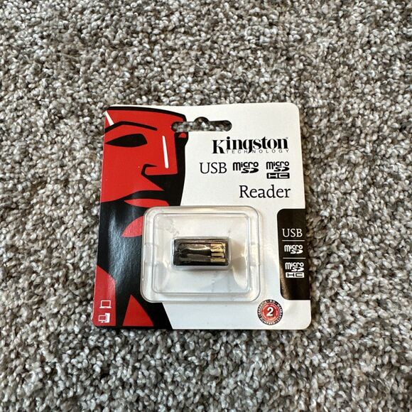 Kingston Memory Card Reader USB, Micro SD, Micro SD HC New - Picture 1 of 2